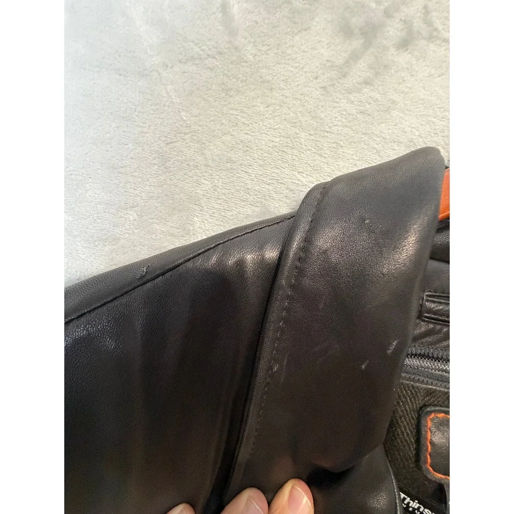Wilson's Leather Men's Car Coat 2X Black Buttons Thinsulate Mid Length READ!